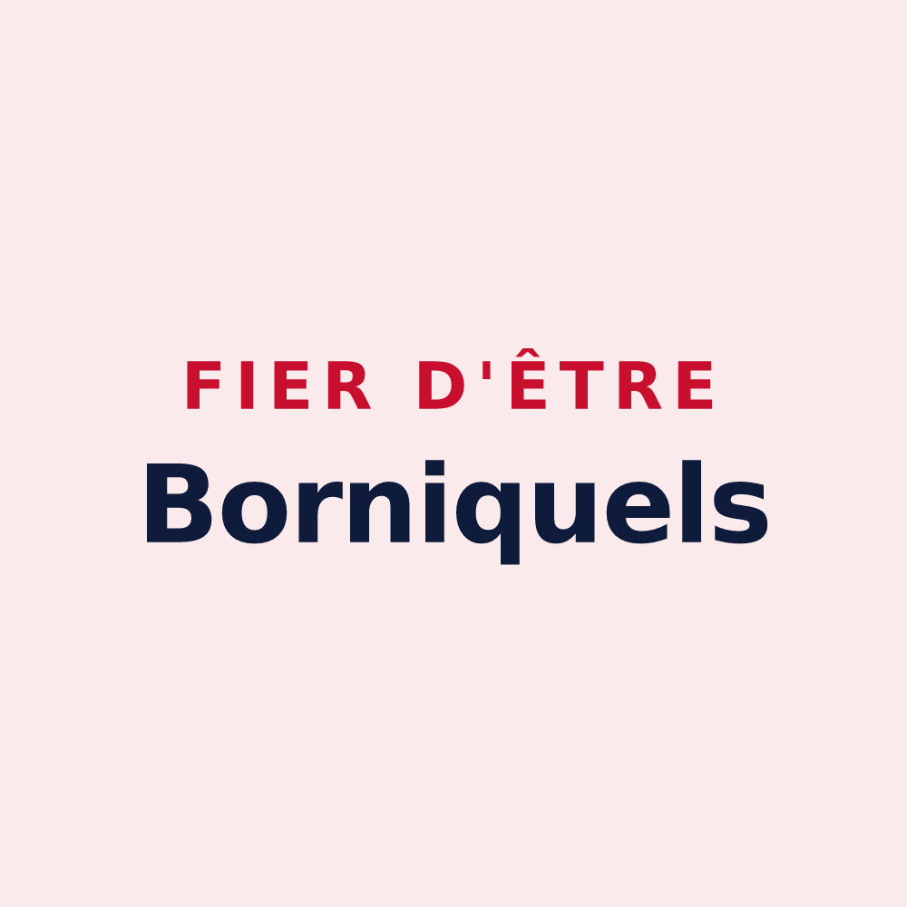 Magnet « Fier d'être Borniquels » — design pour Le Born