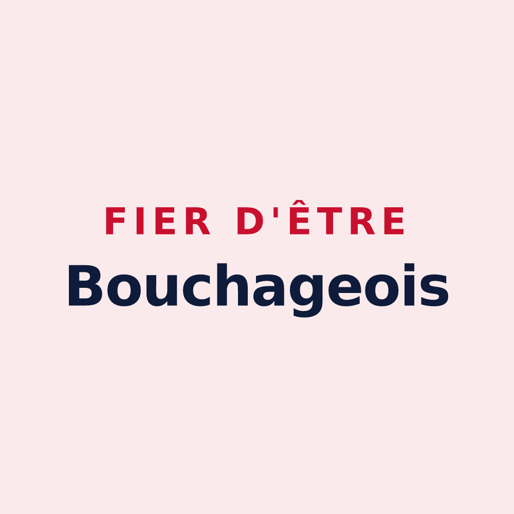 Magnet « Fier d'être Bouchageois » — design pour Le Bouchage