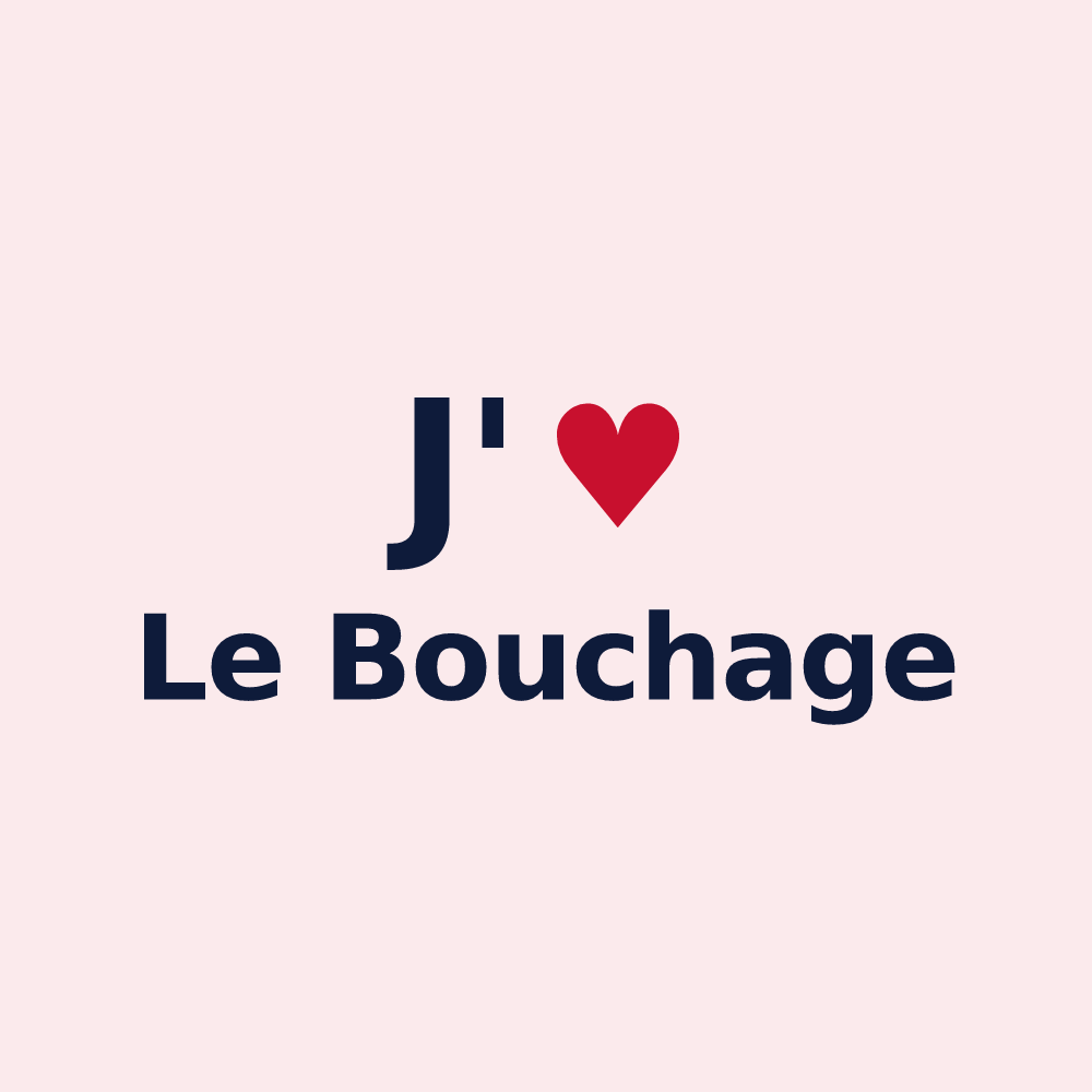 Magnet personnalisé Le Bouchage — design J'aime Le Bouchage