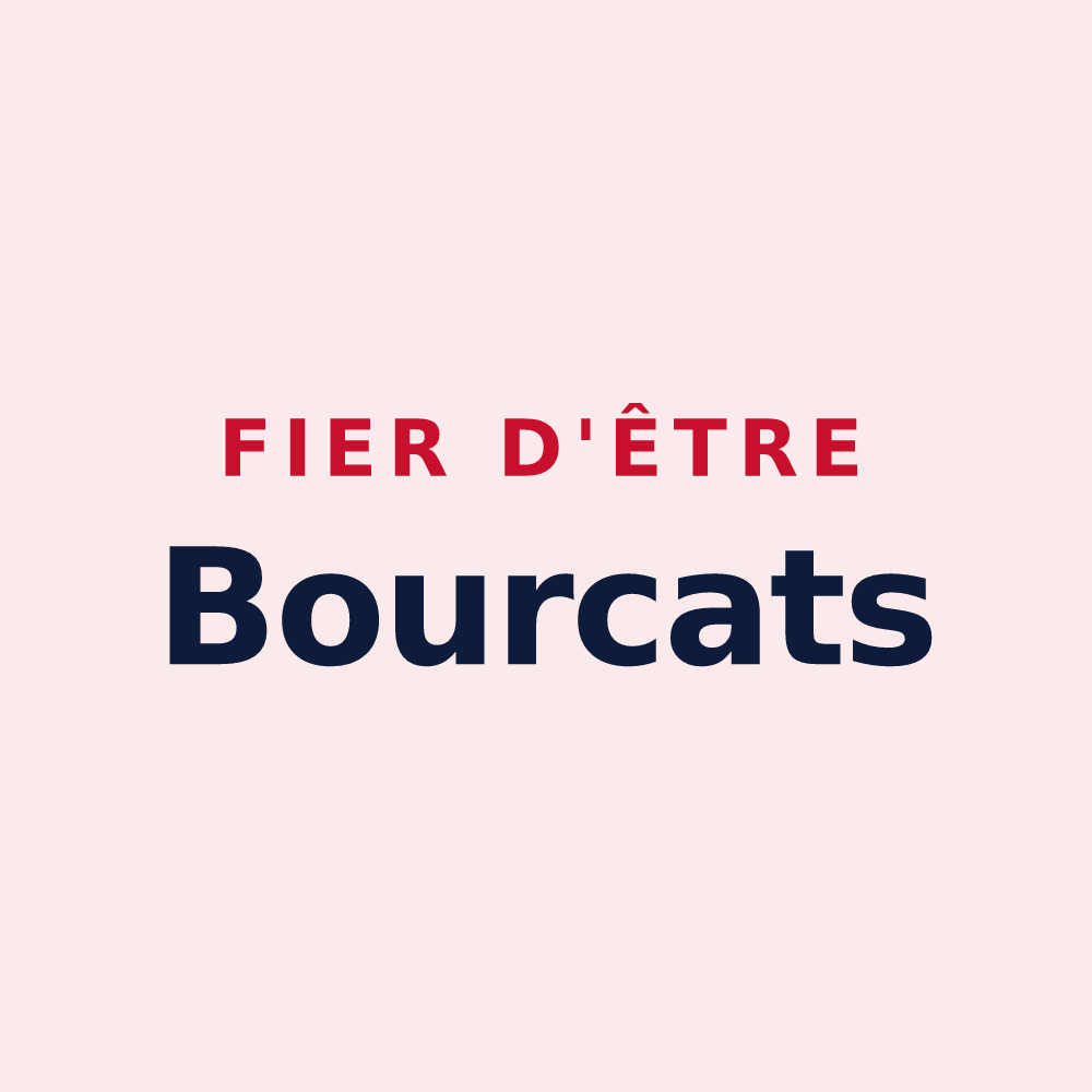 Magnet « Fier d'être Bourcats » — design pour Le Bourg-d'Oisans