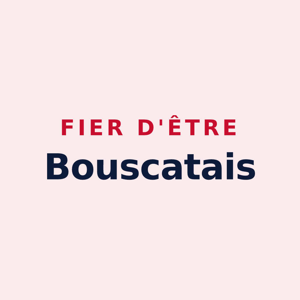Magnet « Fier d'être Bouscatais » — design pour Le Bouscat