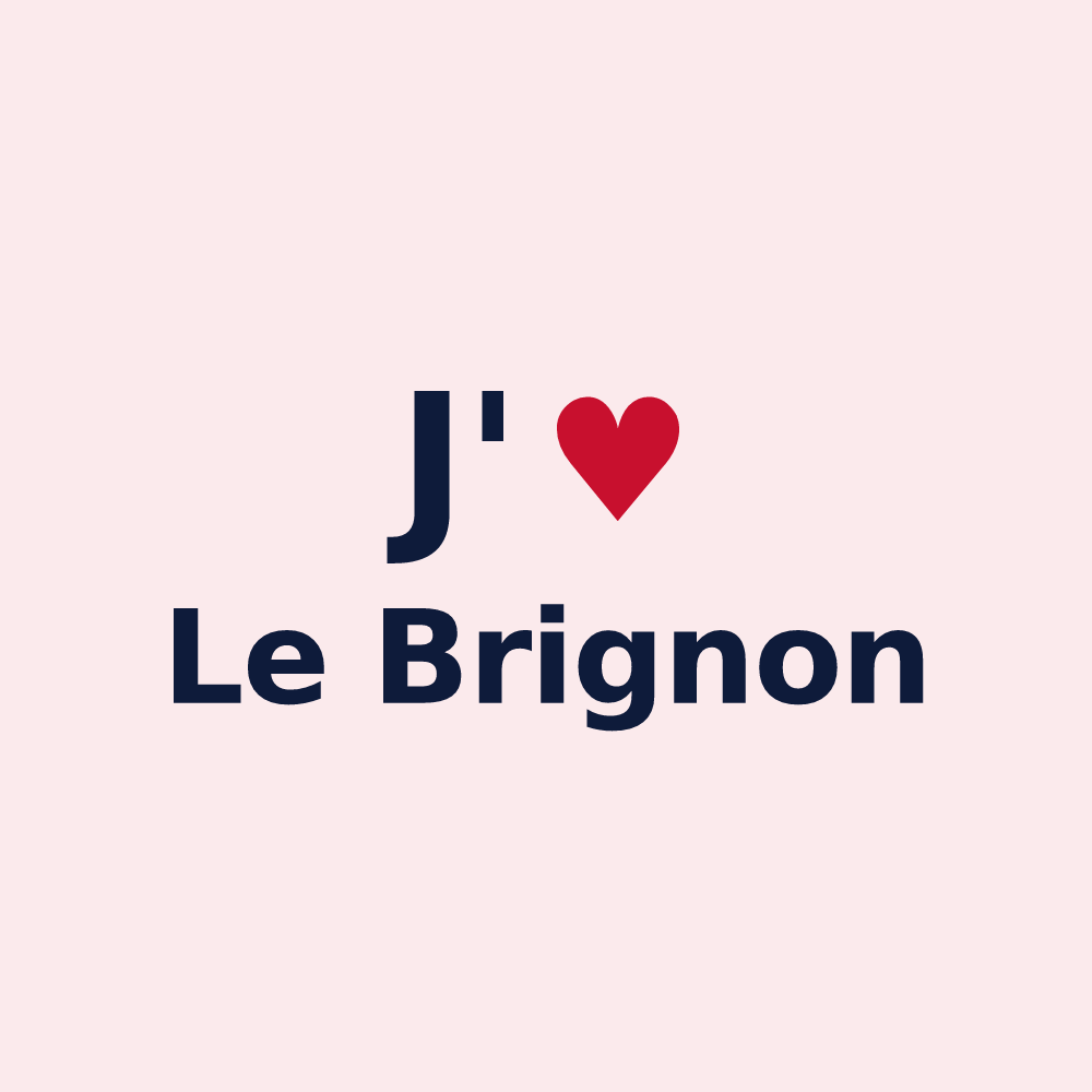 Magnet personnalisé Le Brignon — design J'aime Le Brignon