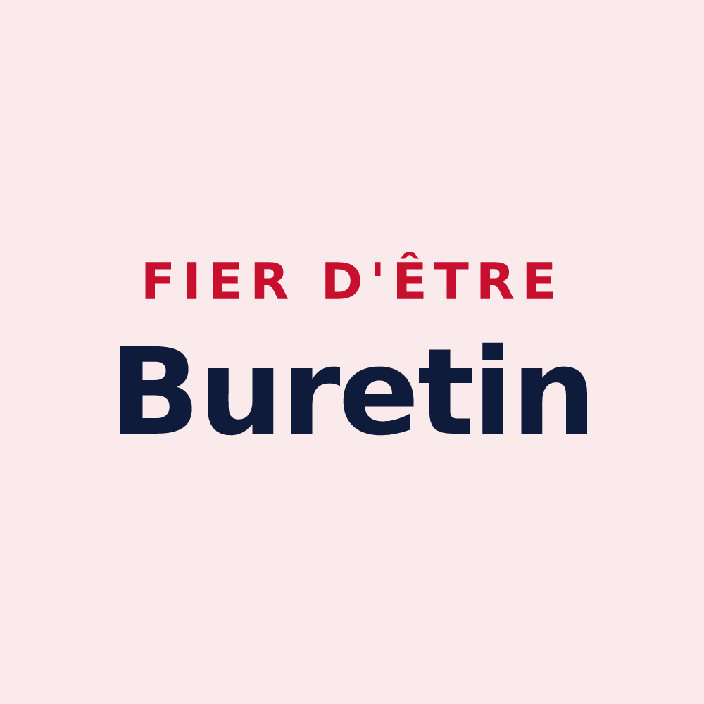 Magnet « Fier d'être Buretin » — design pour Le Buret