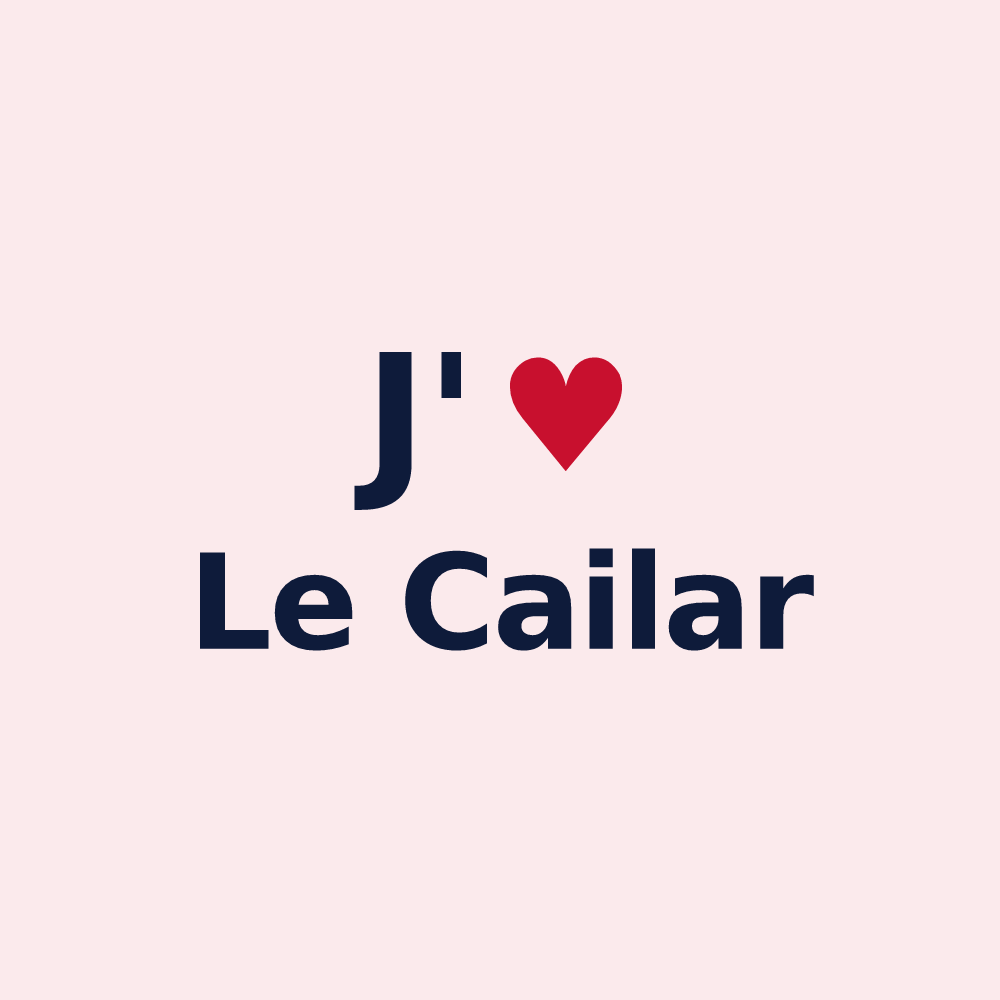 Magnet personnalisé Le Cailar — design J'aime Le Cailar