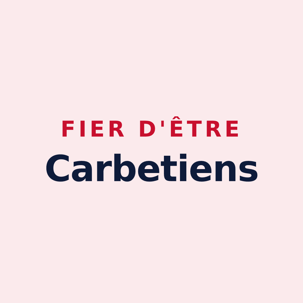 Magnet « Fier d'être Carbetiens » — design pour Le Carbet