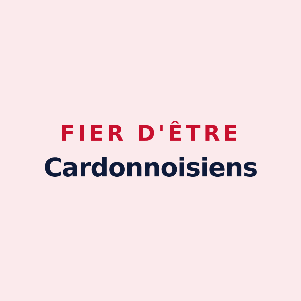 Magnet « Fier d'être Cardonnoisiens » — design pour Le Cardonnois