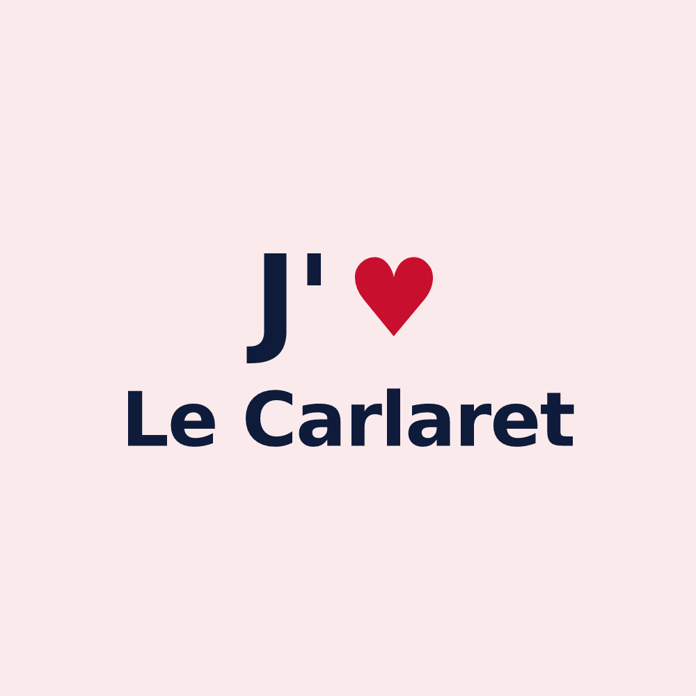 Magnet personnalisé Le Carlaret — design J'aime Le Carlaret