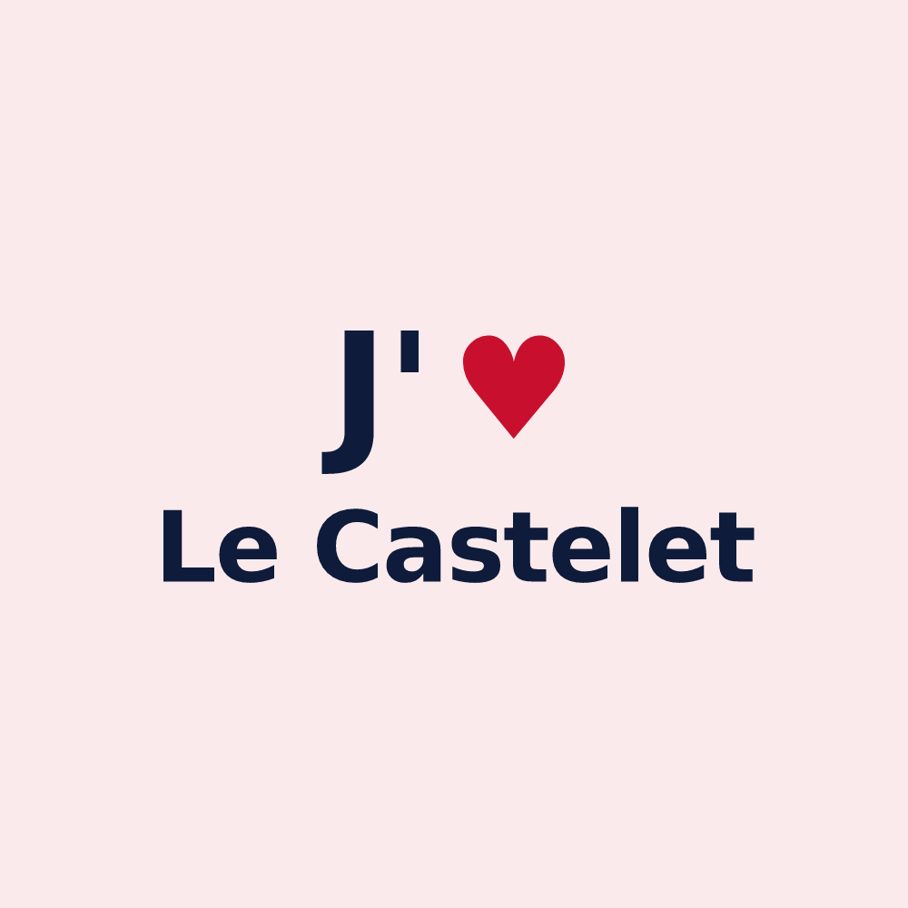 Magnet personnalisé Le Castelet — design J'aime Le Castelet