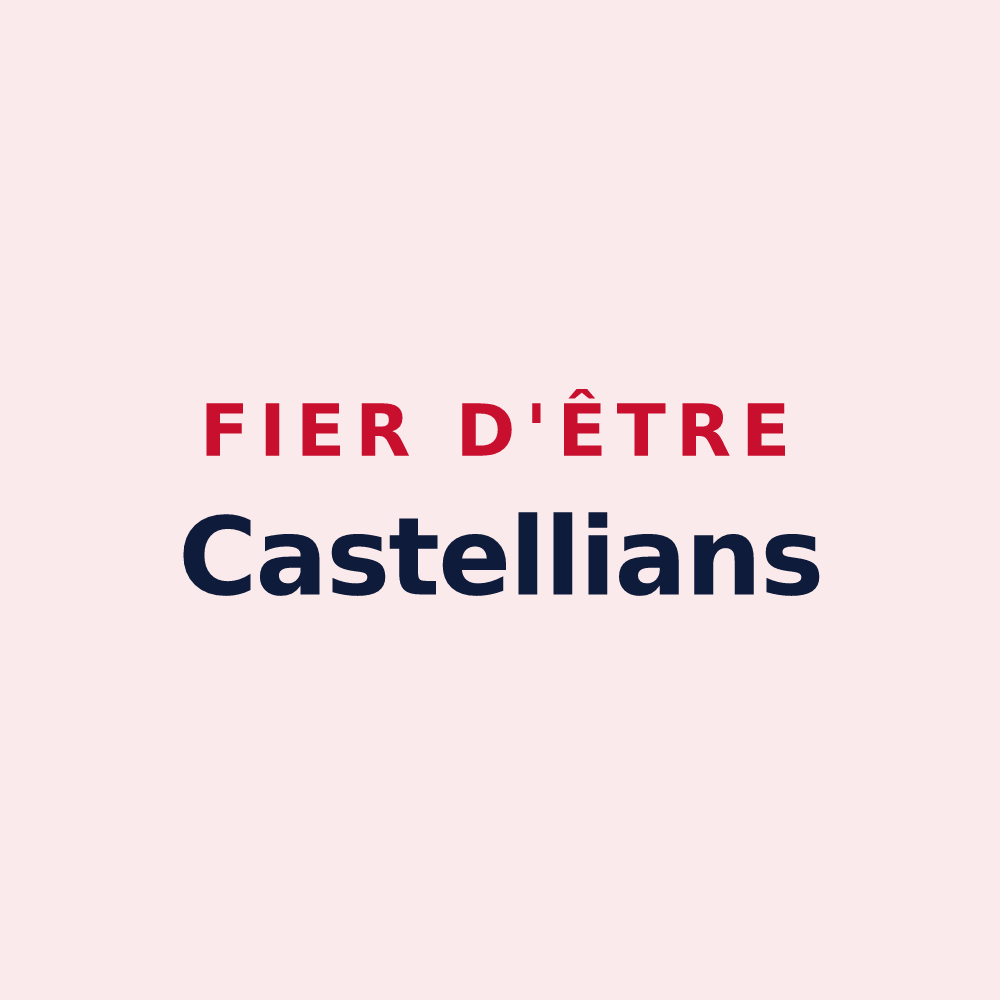 Magnet « Fier d'être Castellians » — design pour Le Castellet