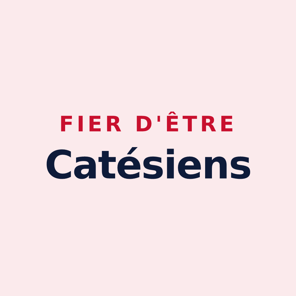 Magnet « Fier d'être Catésiens » — design pour Le Cateau-Cambrésis