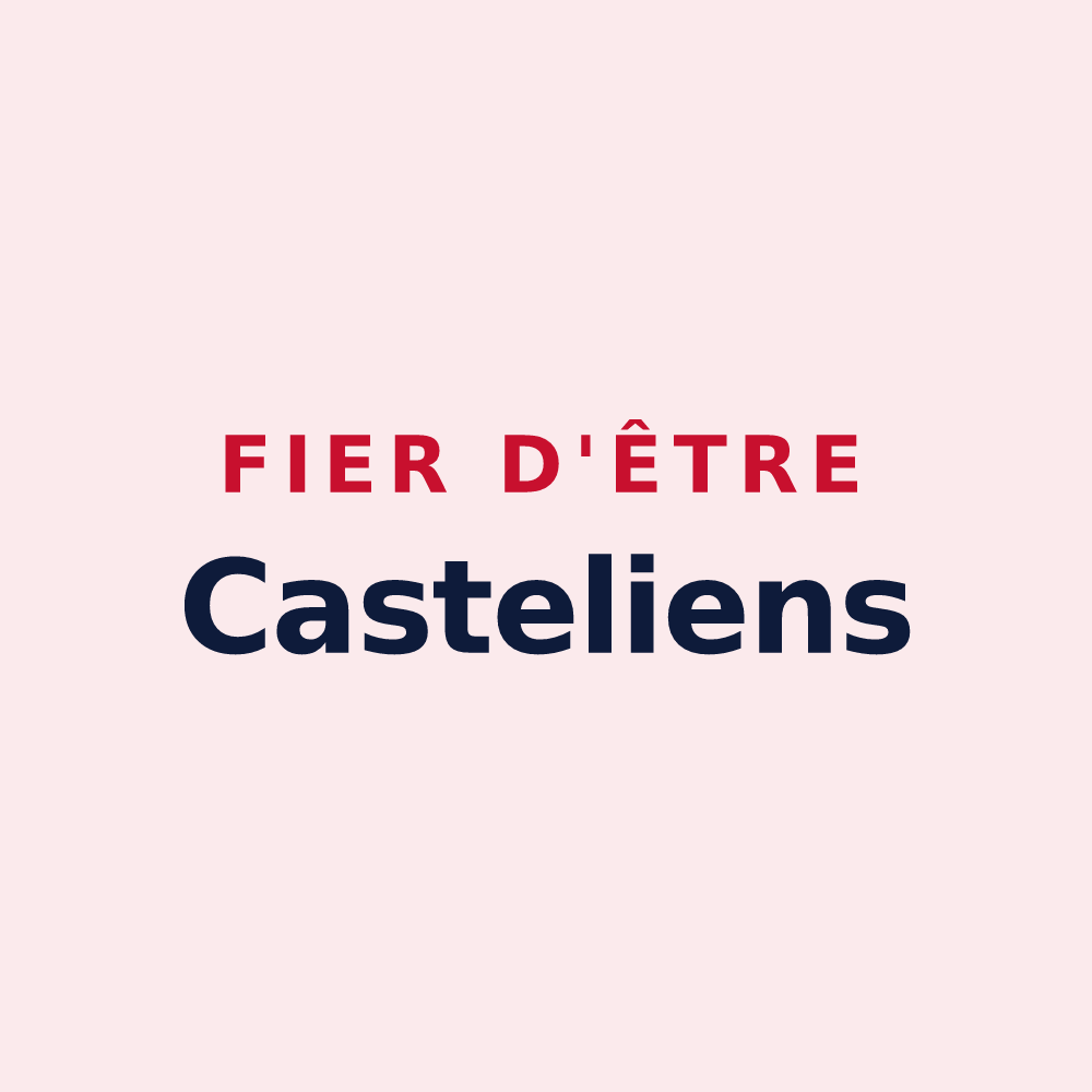 Magnet « Fier d'être Casteliens » — design pour Le Catelier