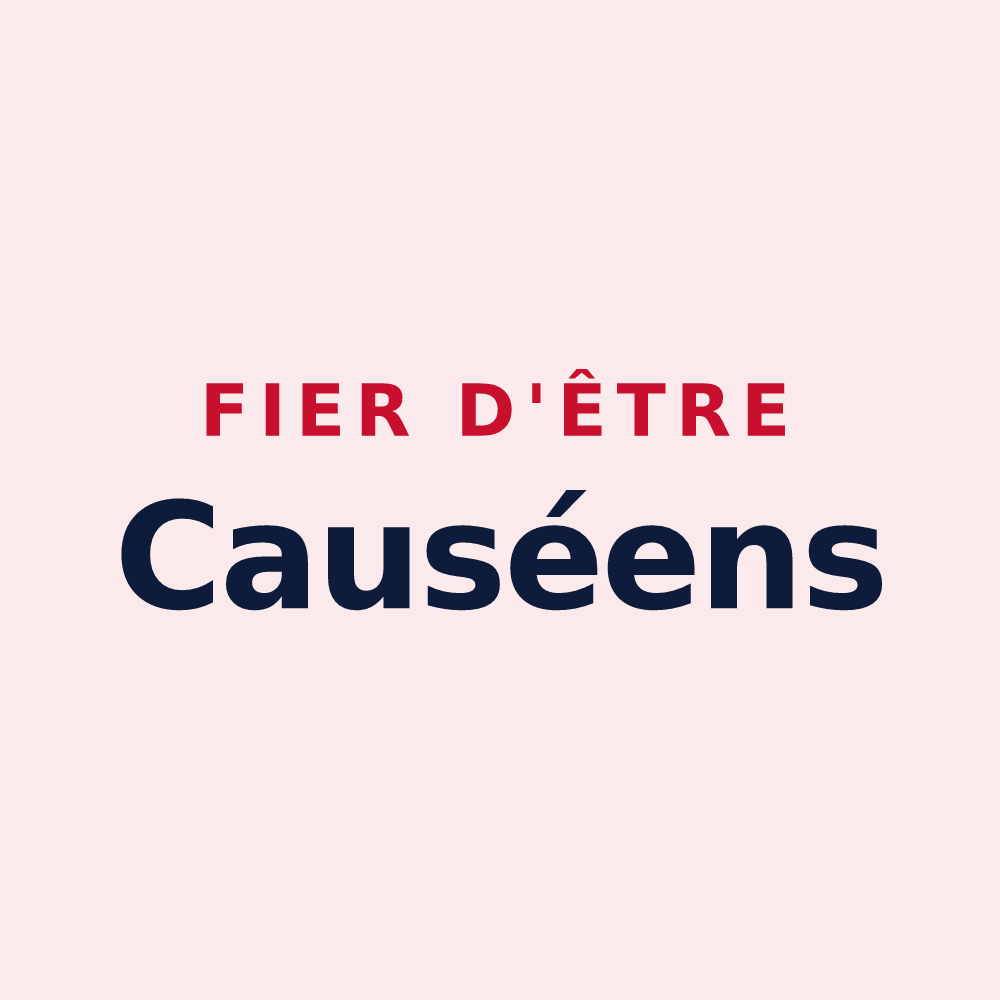 Magnet « Fier d'être Causéens » — design pour Le Causé