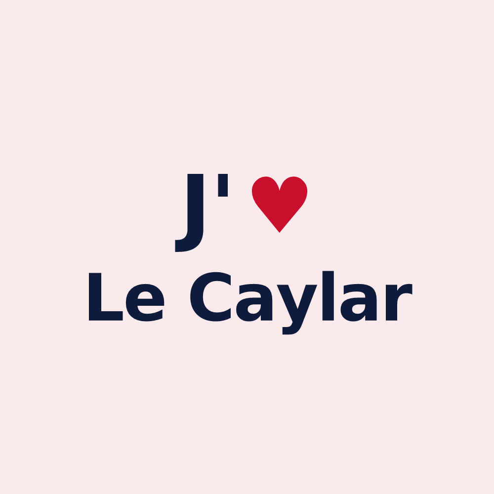 Magnet personnalisé Le Caylar — design J'aime Le Caylar