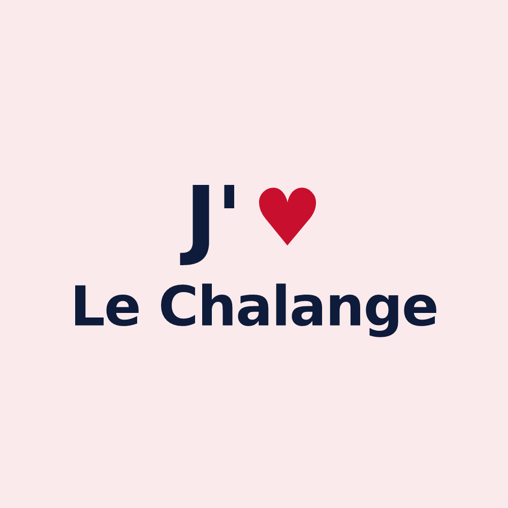 Magnet personnalisé Le Chalange — design J'aime Le Chalange