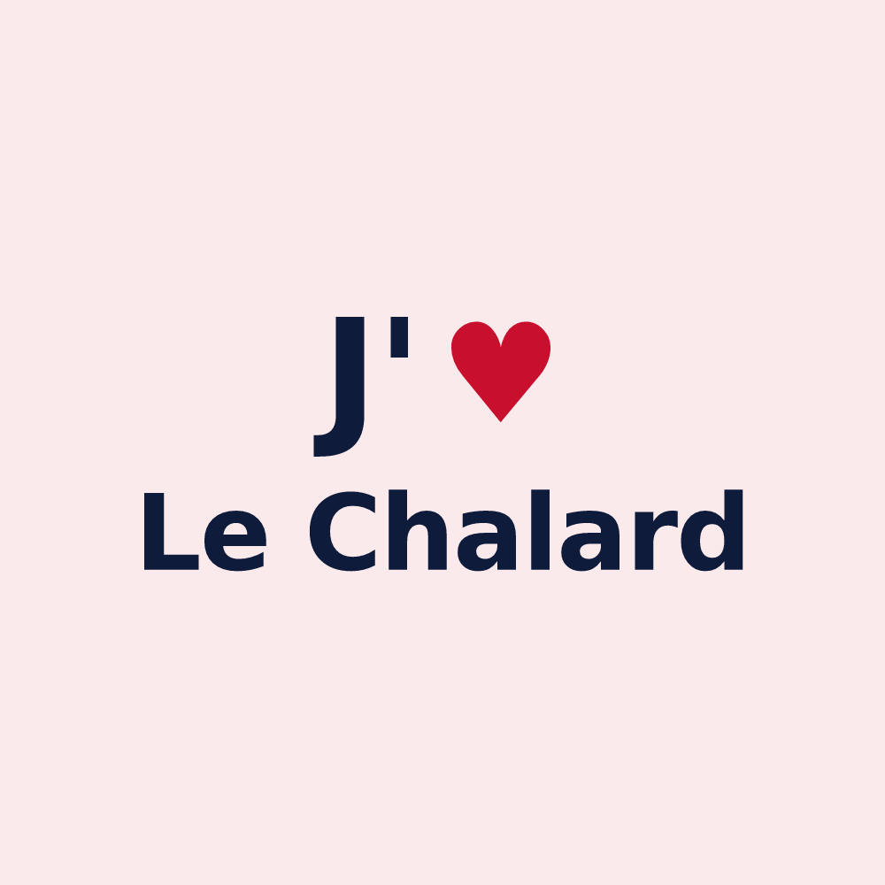 Magnet personnalisé Le Chalard — design J'aime Le Chalard