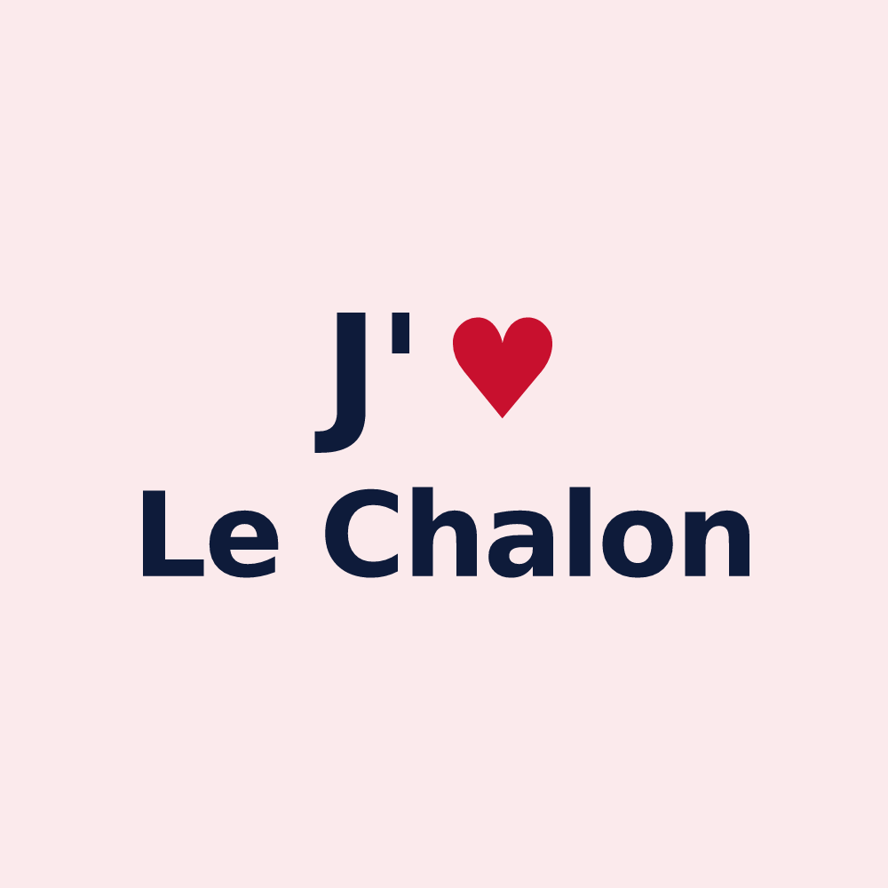 Magnet personnalisé Le Chalon — design J'aime Le Chalon