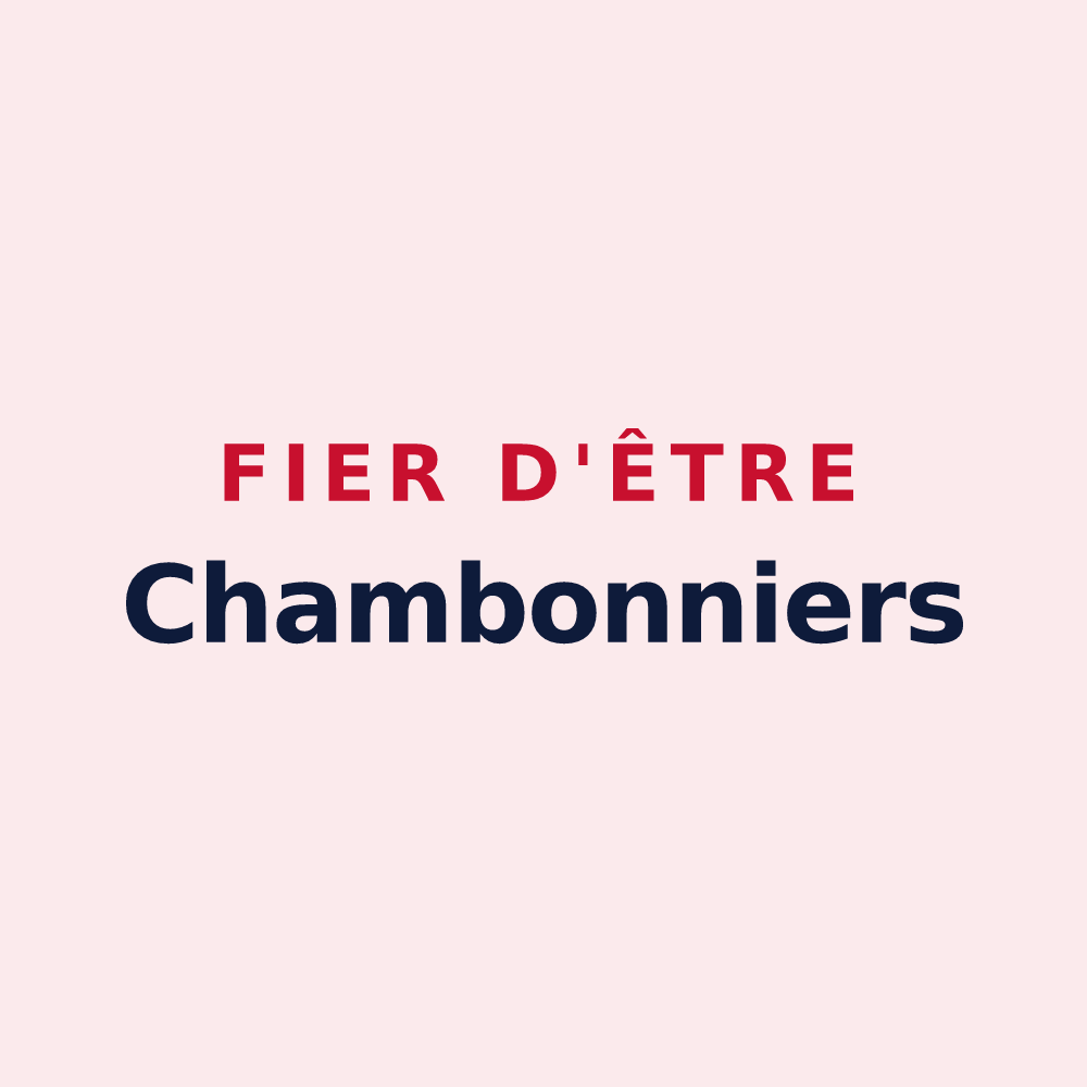Magnet « Fier d'être Chambonniers » — design pour Le Chambon