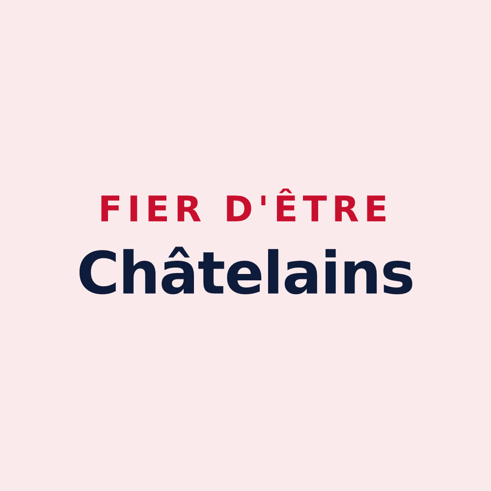 Magnet « Fier d'être Châtelains » — design pour Le Châtelet-en-Brie