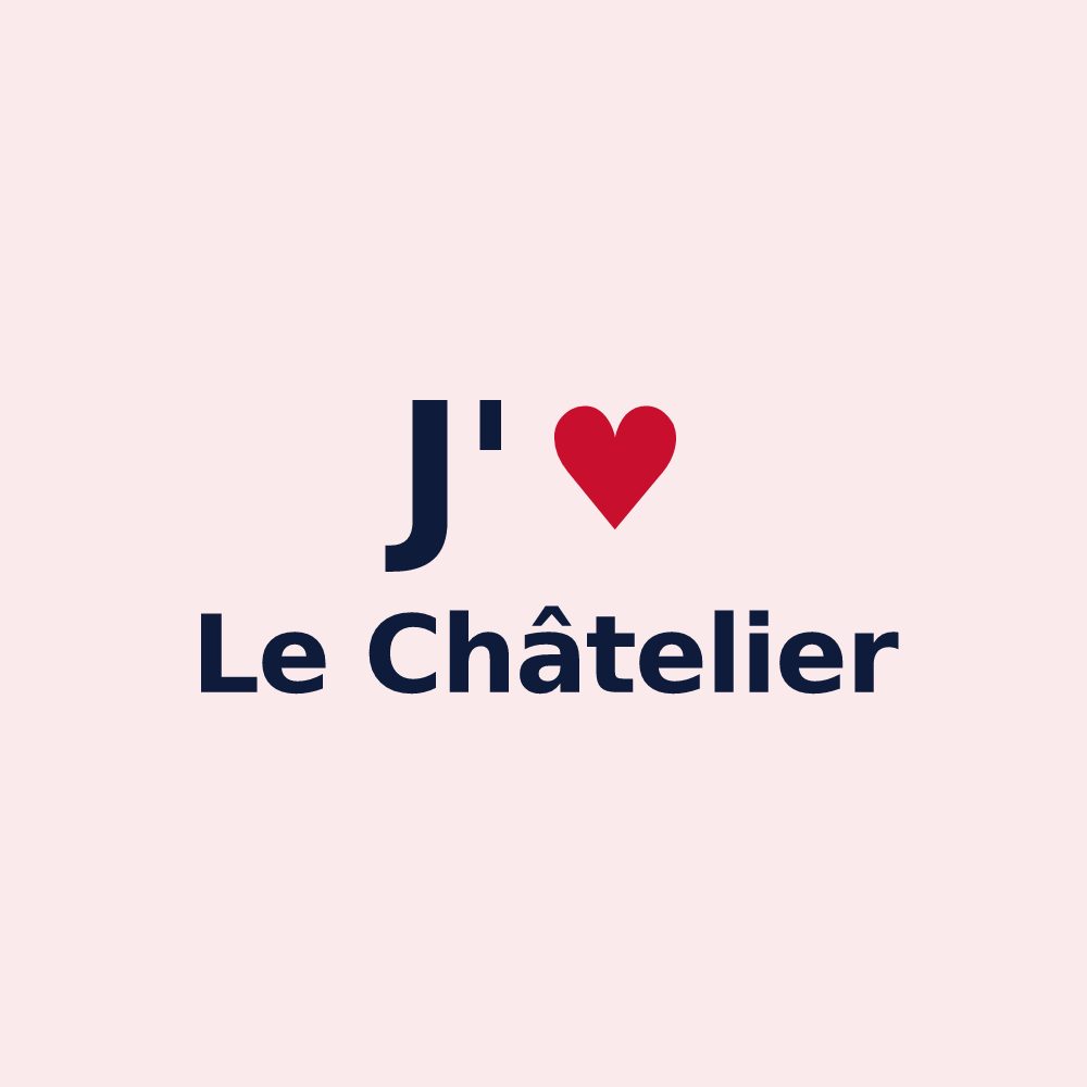 Magnet personnalisé Le Châtelier — design J'aime Le Châtelier