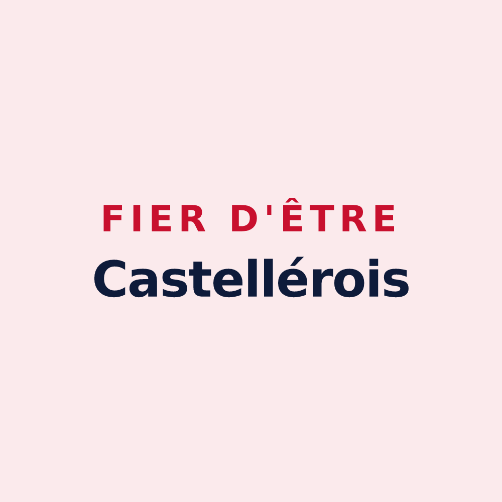 Magnet « Fier d'être Castellérois » — design pour Le Châtellier