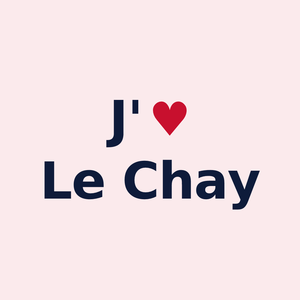 Magnet personnalisé Le Chay — design J'aime Le Chay