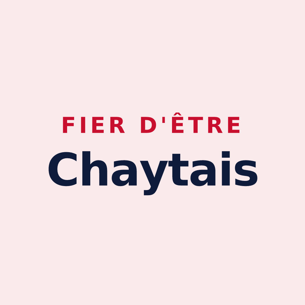 Magnet « Fier d'être Chaytais » — design pour Le Chay