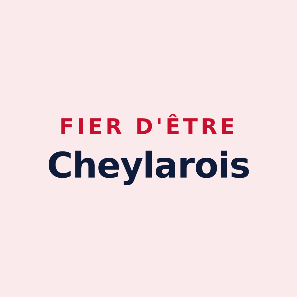 Magnet « Fier d'être Cheylarois » — design pour Le Cheylard