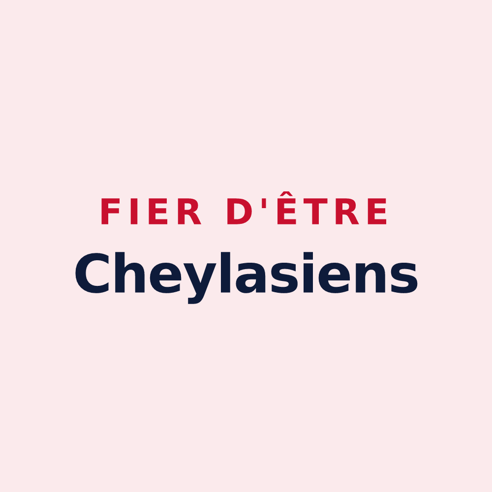 Magnet « Fier d'être Cheylasiens » — design pour Le Cheylas