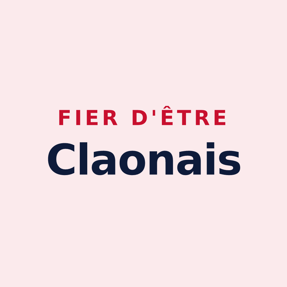Magnet « Fier d'être Claonais » — design pour Le Claon