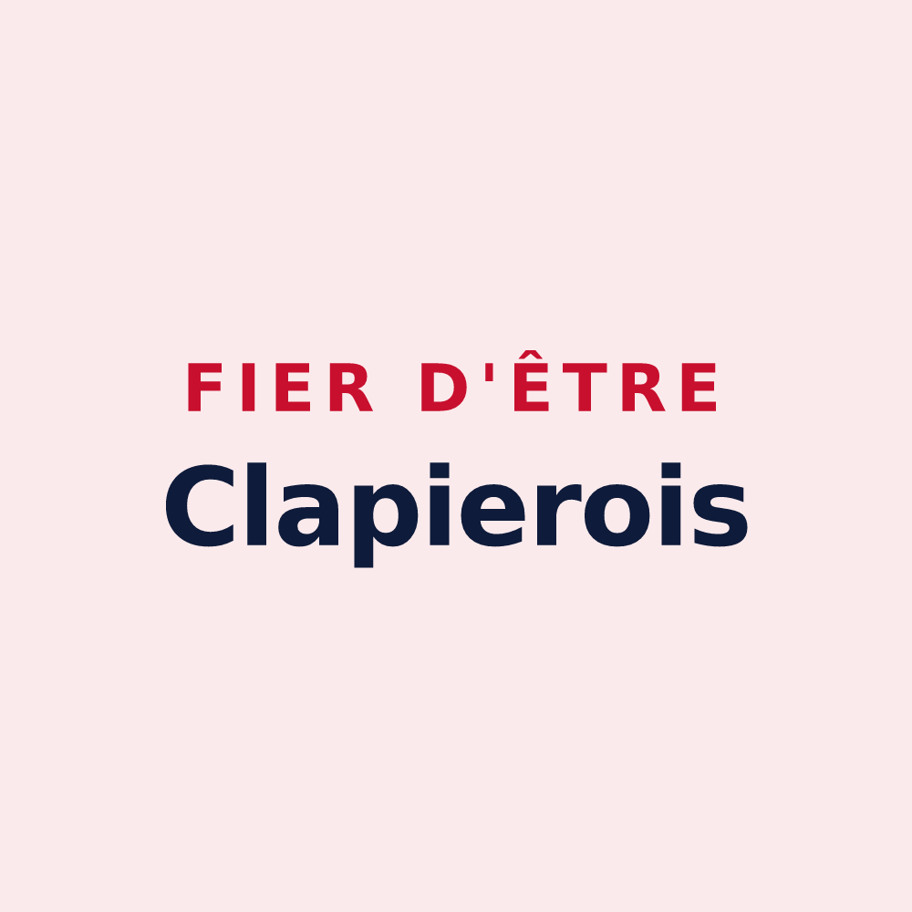 Magnet « Fier d'être Clapierois » — design pour Le Clapier