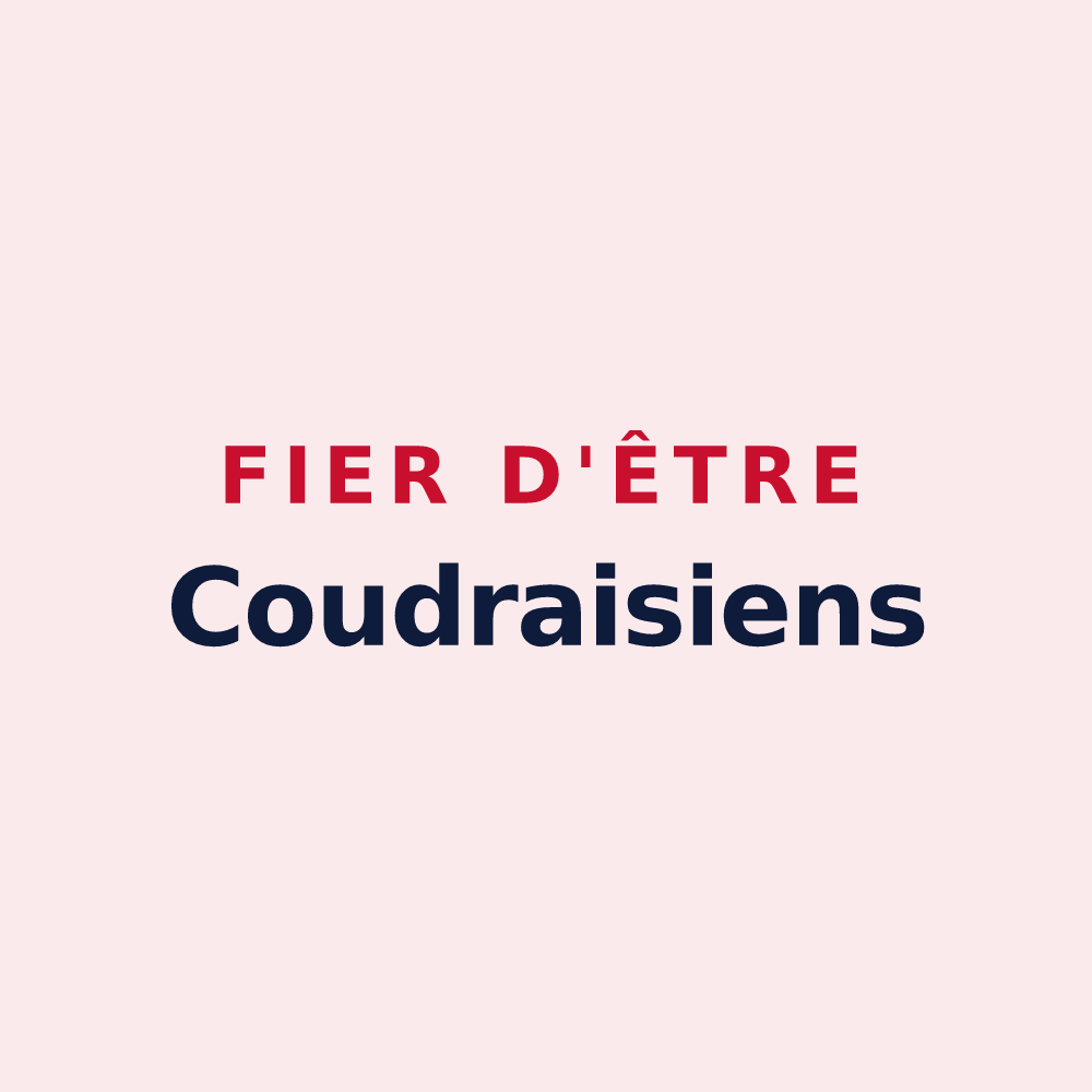 Magnet « Fier d'être Coudraisiens » — design pour Le Coudray-Macouard