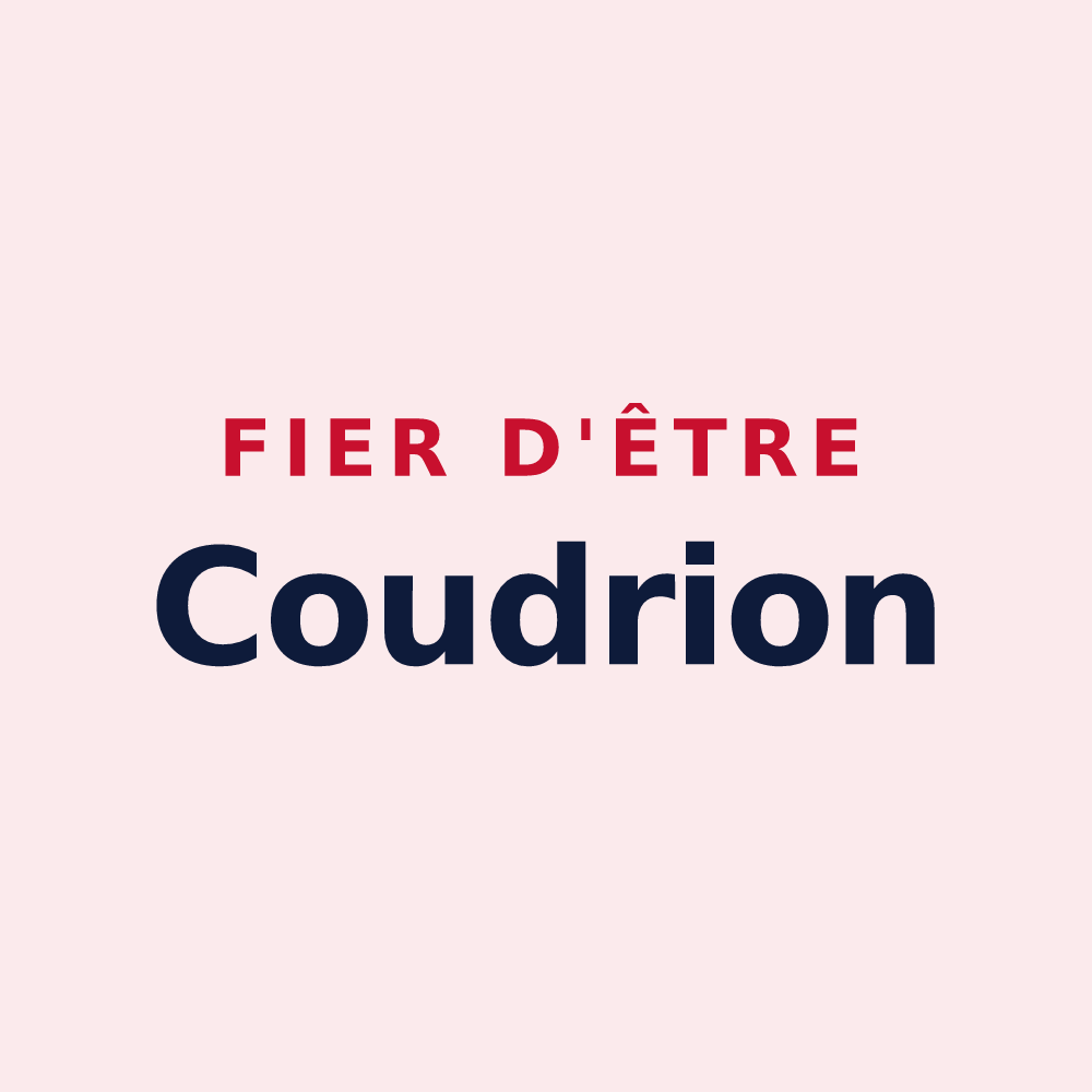 Magnet « Fier d'être Coudrion » — design pour Le Coudray