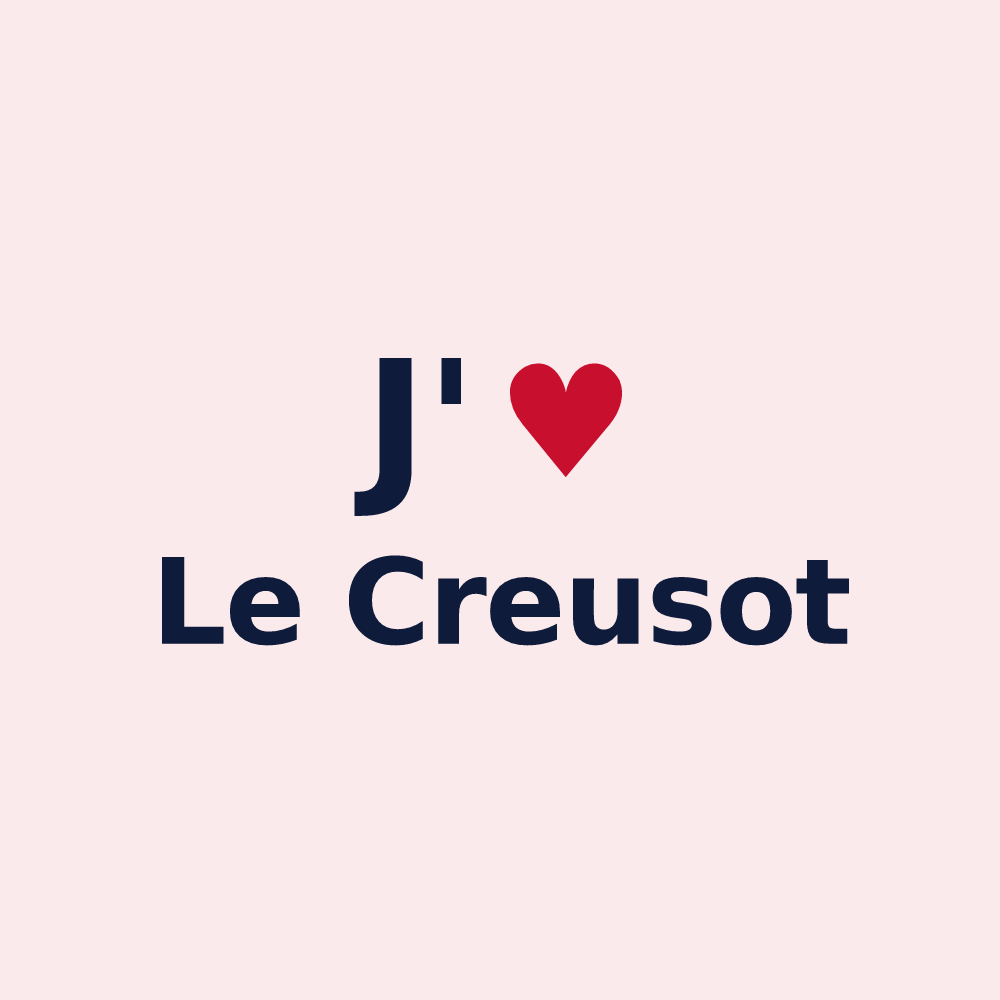 Magnet personnalisé Le Creusot — design J'aime Le Creusot
