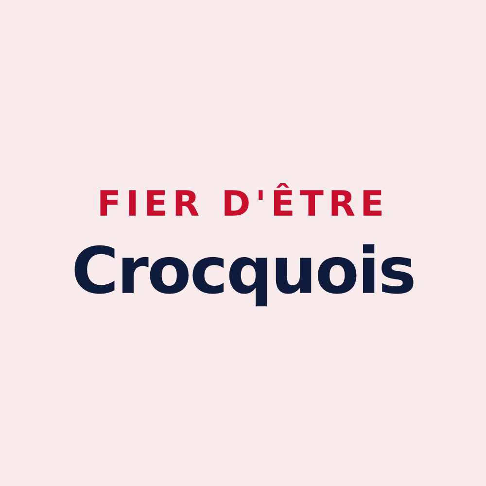 Magnet « Fier d'être Crocquois » — design pour Le Crocq