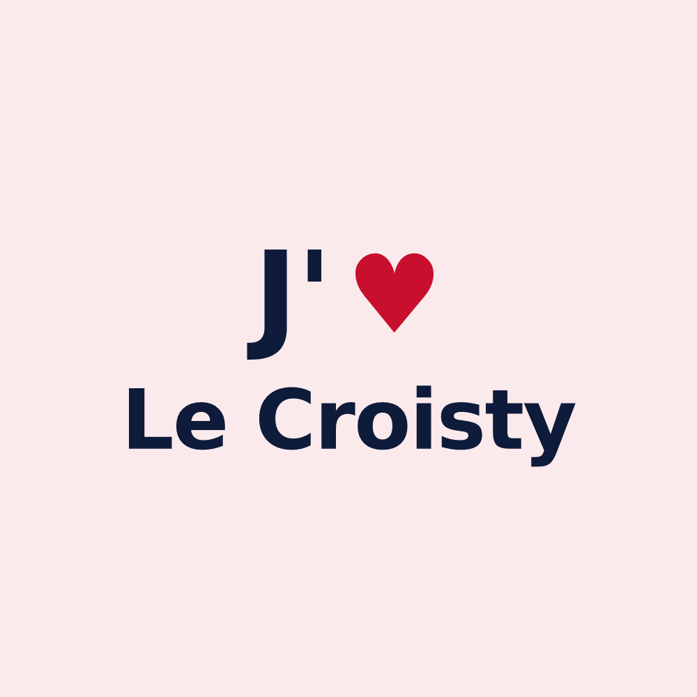 Magnet personnalisé Le Croisty — design J'aime Le Croisty