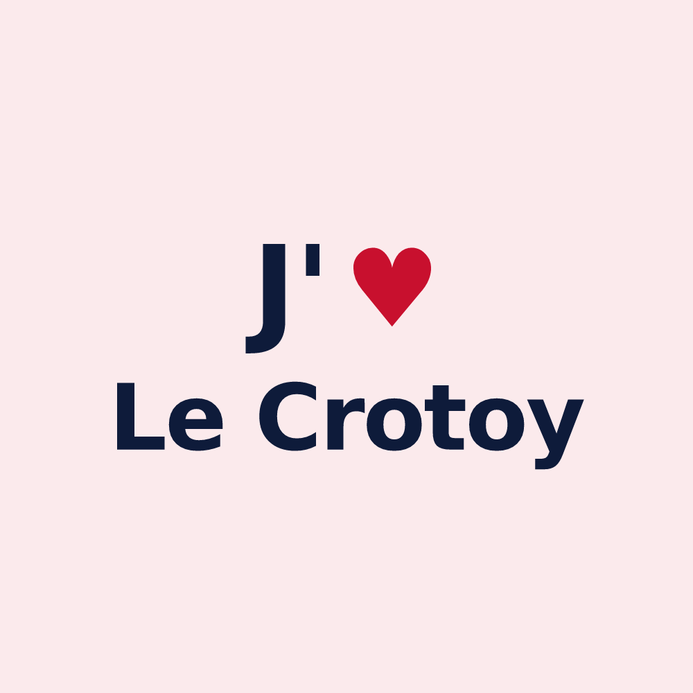 Magnet personnalisé Le Crotoy — design J'aime Le Crotoy