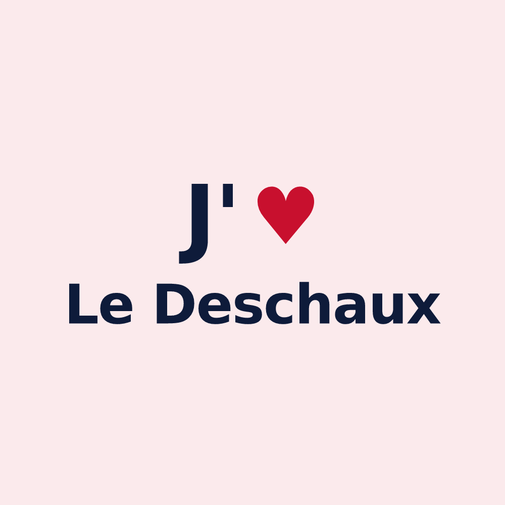 Magnet personnalisé Le Deschaux — design J'aime Le Deschaux