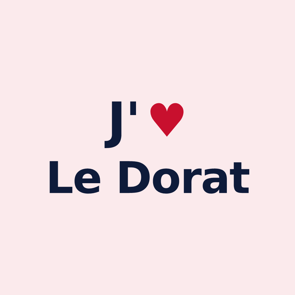 Magnet personnalisé Le Dorat — design J'aime Le Dorat