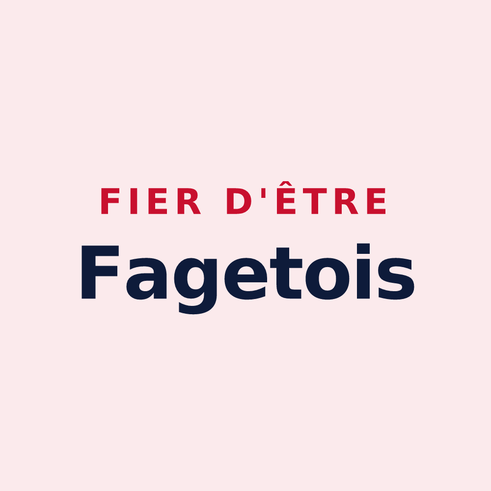 Magnet « Fier d'être Fagetois » — design pour Le Faget