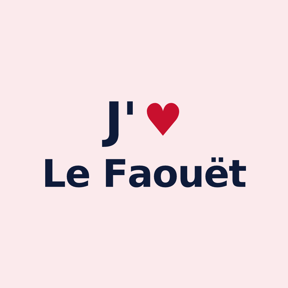 Magnet personnalisé Le Faouët — design J'aime Le Faouët