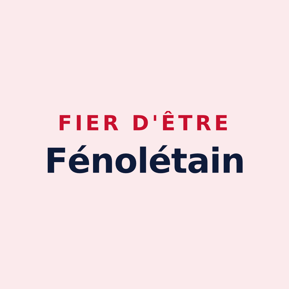 Magnet « Fier d'être Fénolétain » — design pour Le Fenouiller