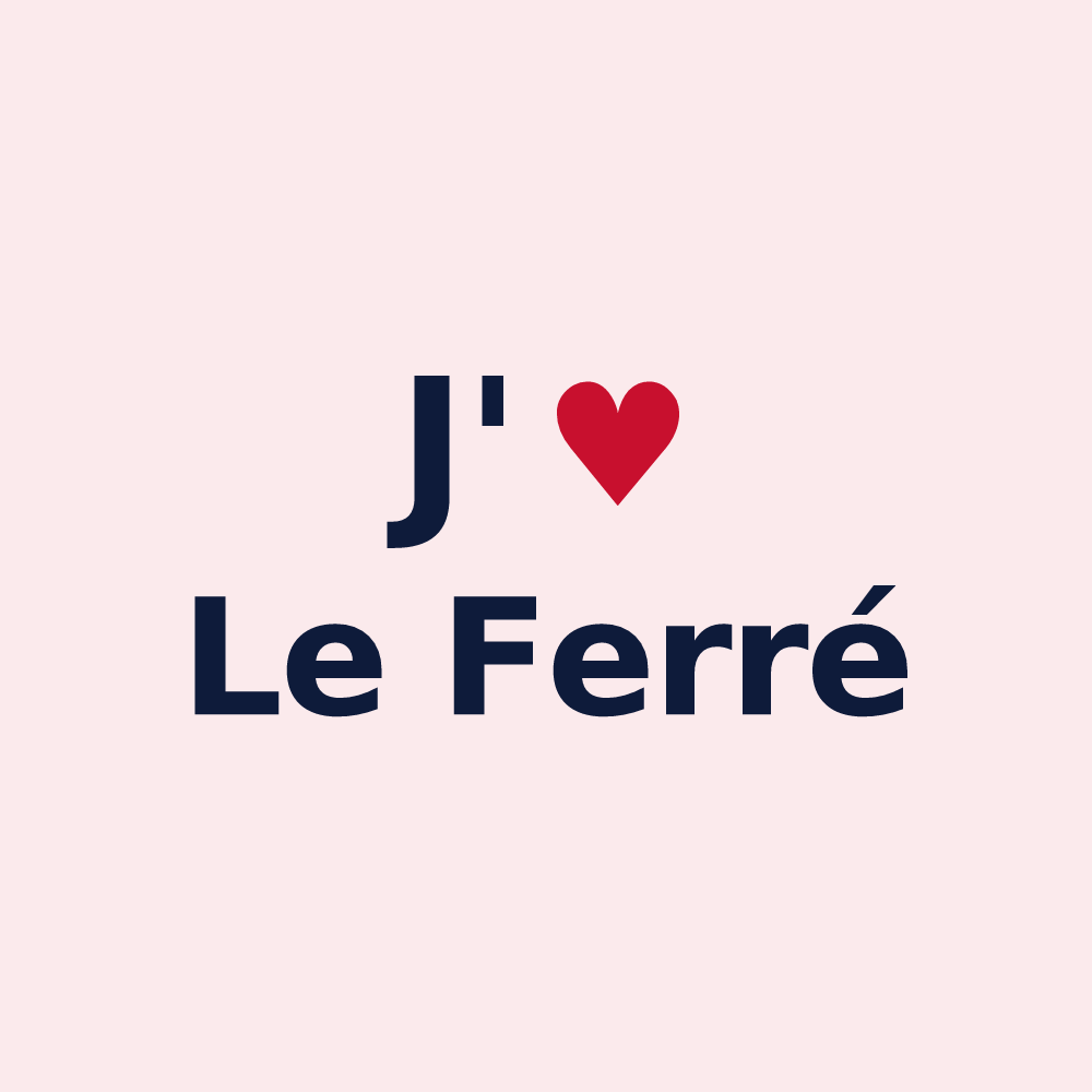 Magnet personnalisé Le Ferré — design J'aime Le Ferré