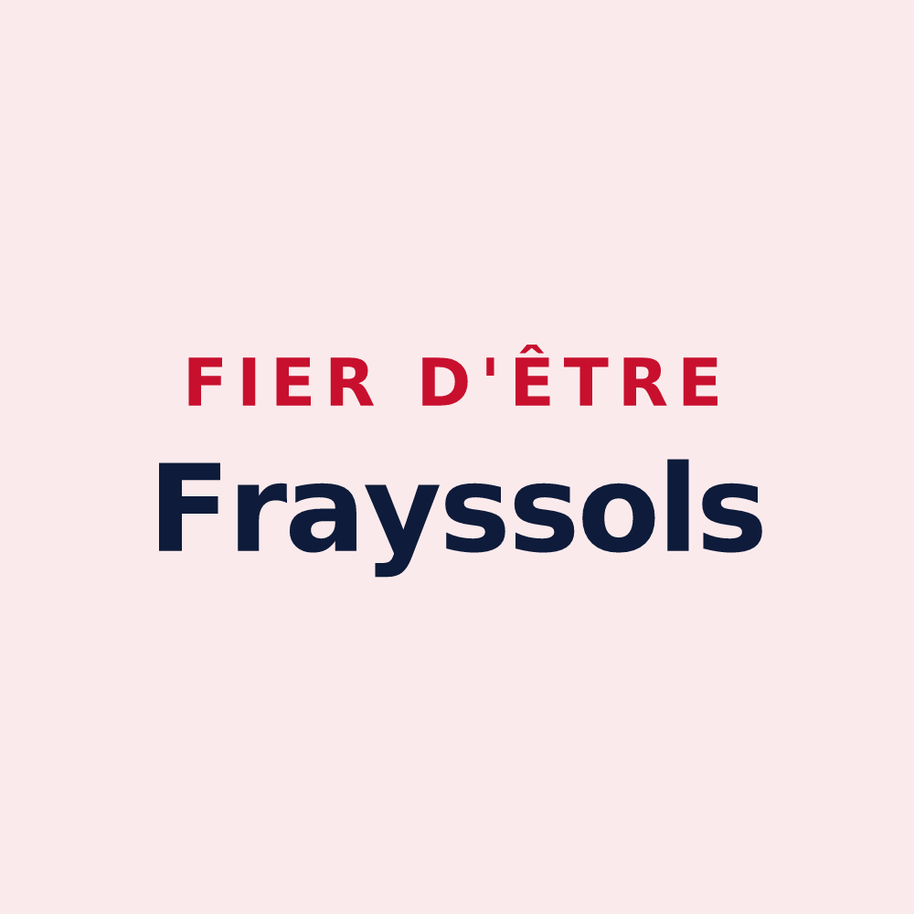Magnet « Fier d'être Frayssols » — design pour Le Fraysse