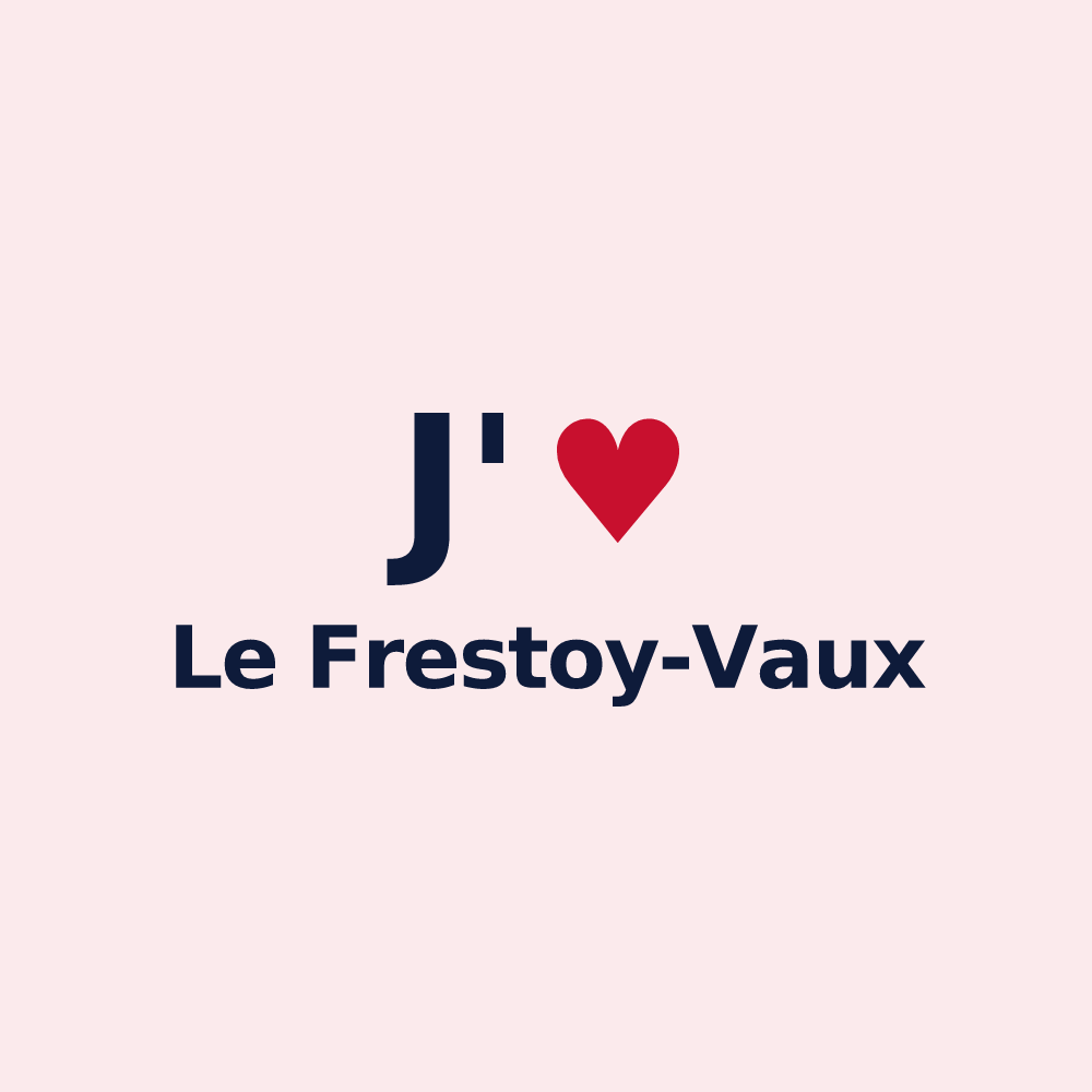 Magnet personnalisé Le Frestoy-Vaux — design J'aime Le Frestoy-Vaux