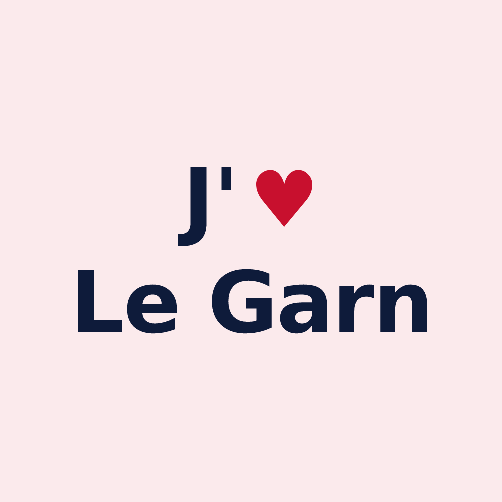 Magnet personnalisé Le Garn — design J'aime Le Garn