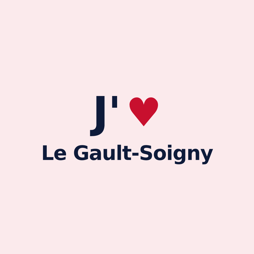 Magnet personnalisé Le Gault-Soigny — design J'aime Le Gault-Soigny