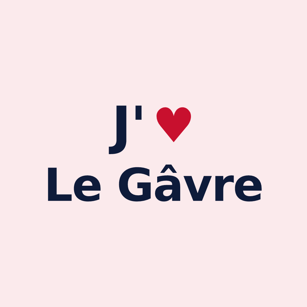 Magnet personnalisé Le Gâvre — design J'aime Le Gâvre