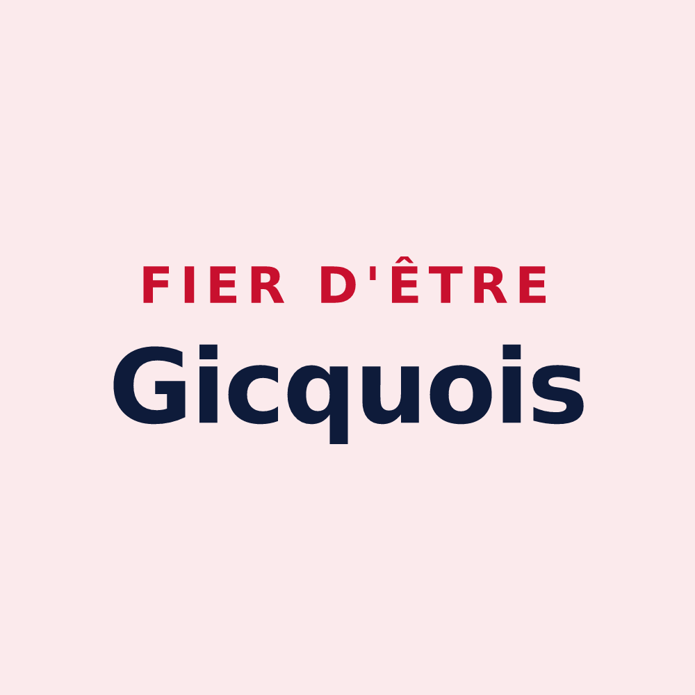 Magnet « Fier d'être Gicquois » — design pour Le Gicq