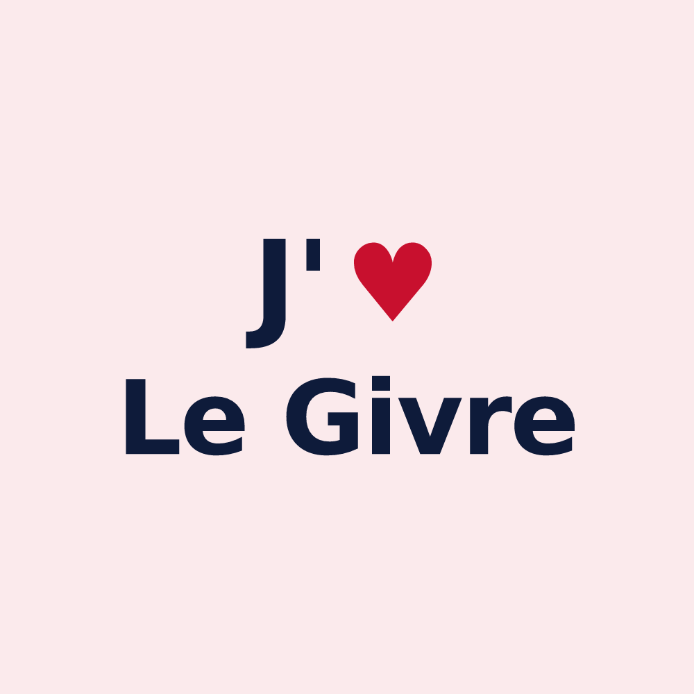 Magnet personnalisé Le Givre — design J'aime Le Givre
