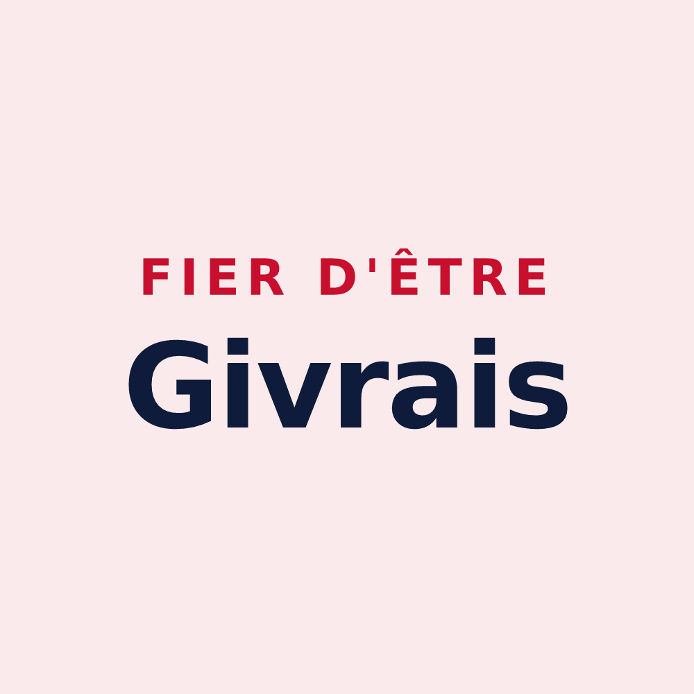 Magnet « Fier d'être Givrais » — design pour Le Givre